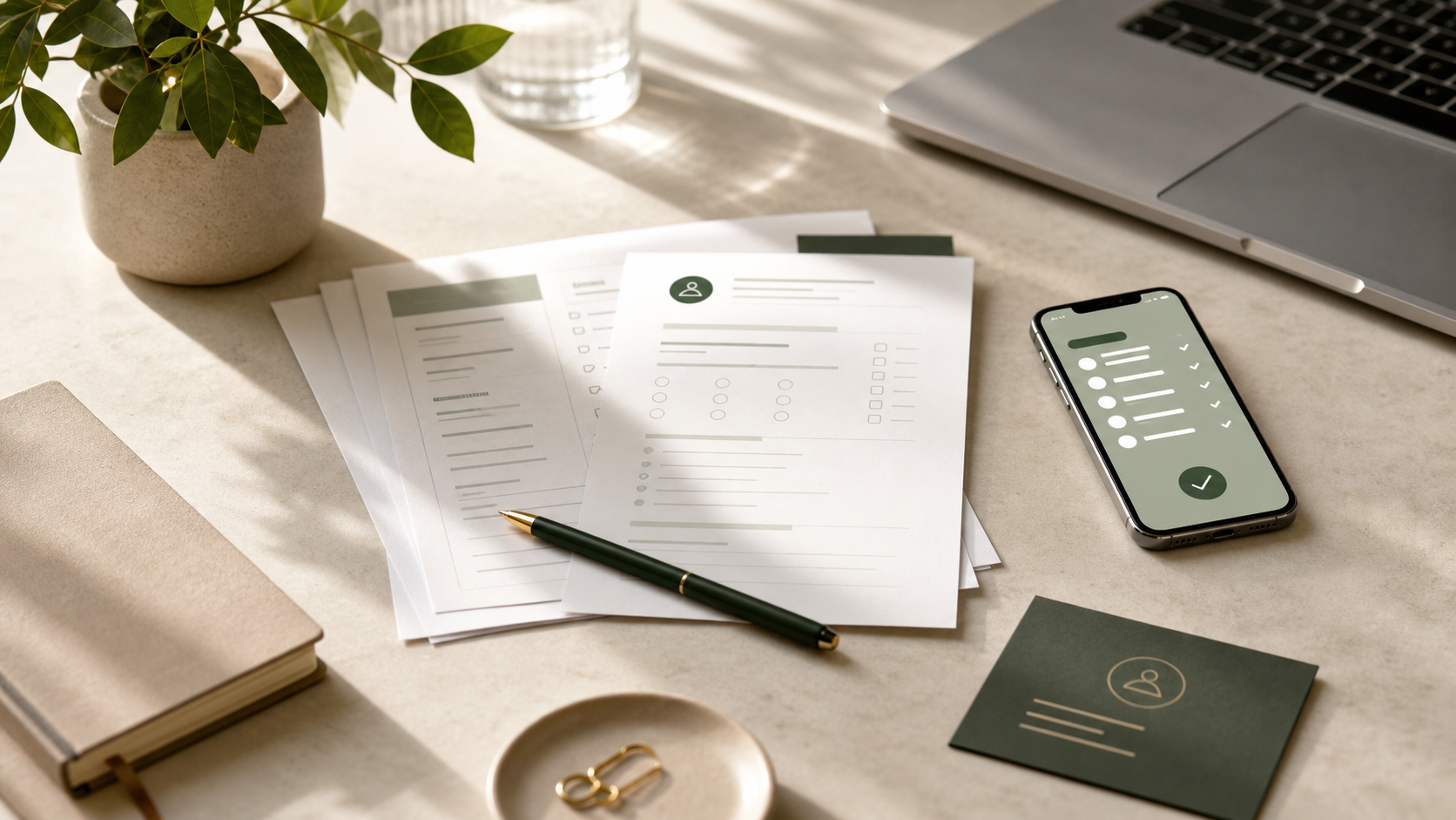A person smiling during a calm telehealth consultation at home