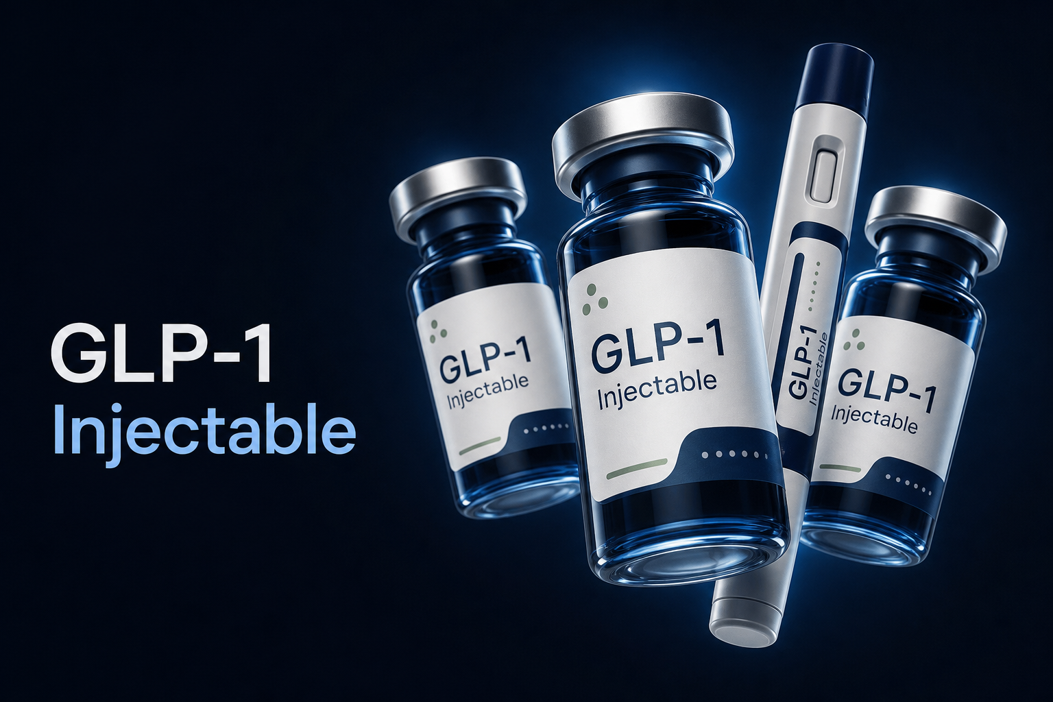 Illustrative renders of GLP-1 Injections treatments