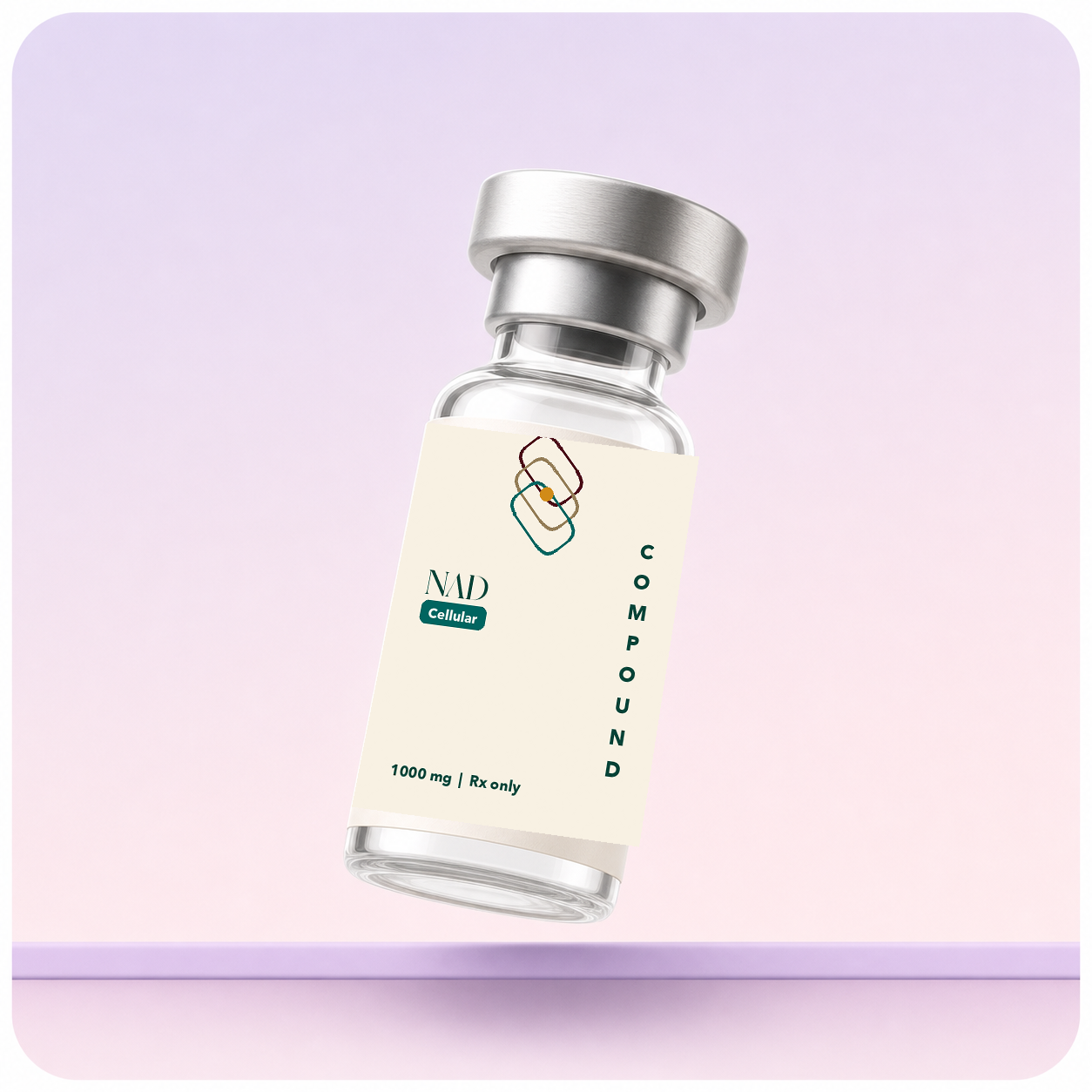 Illustrative treatment render for NAD+ - 1000 mg / 5 mL