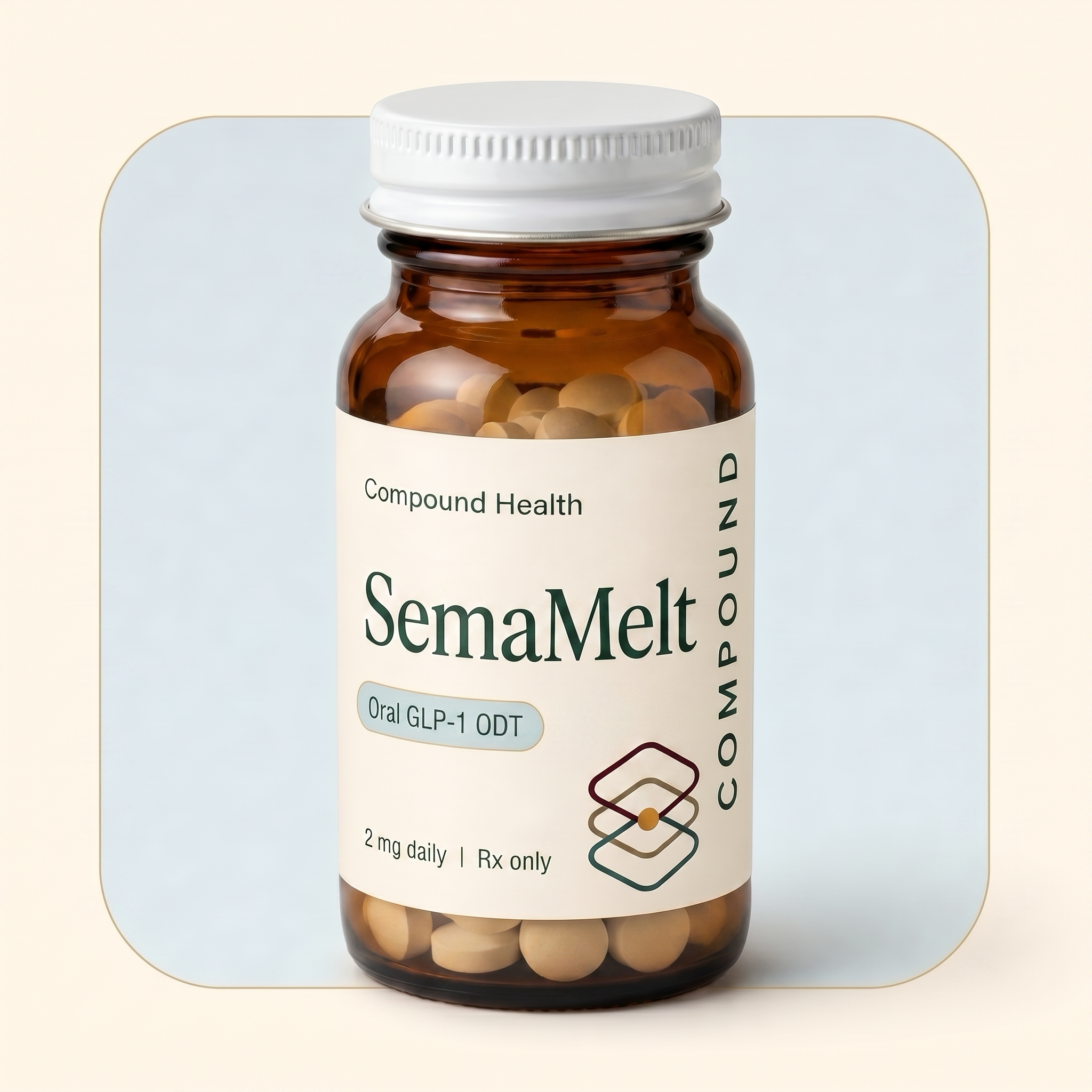 Illustrative treatment render for SemaMelt - 6 mg daily