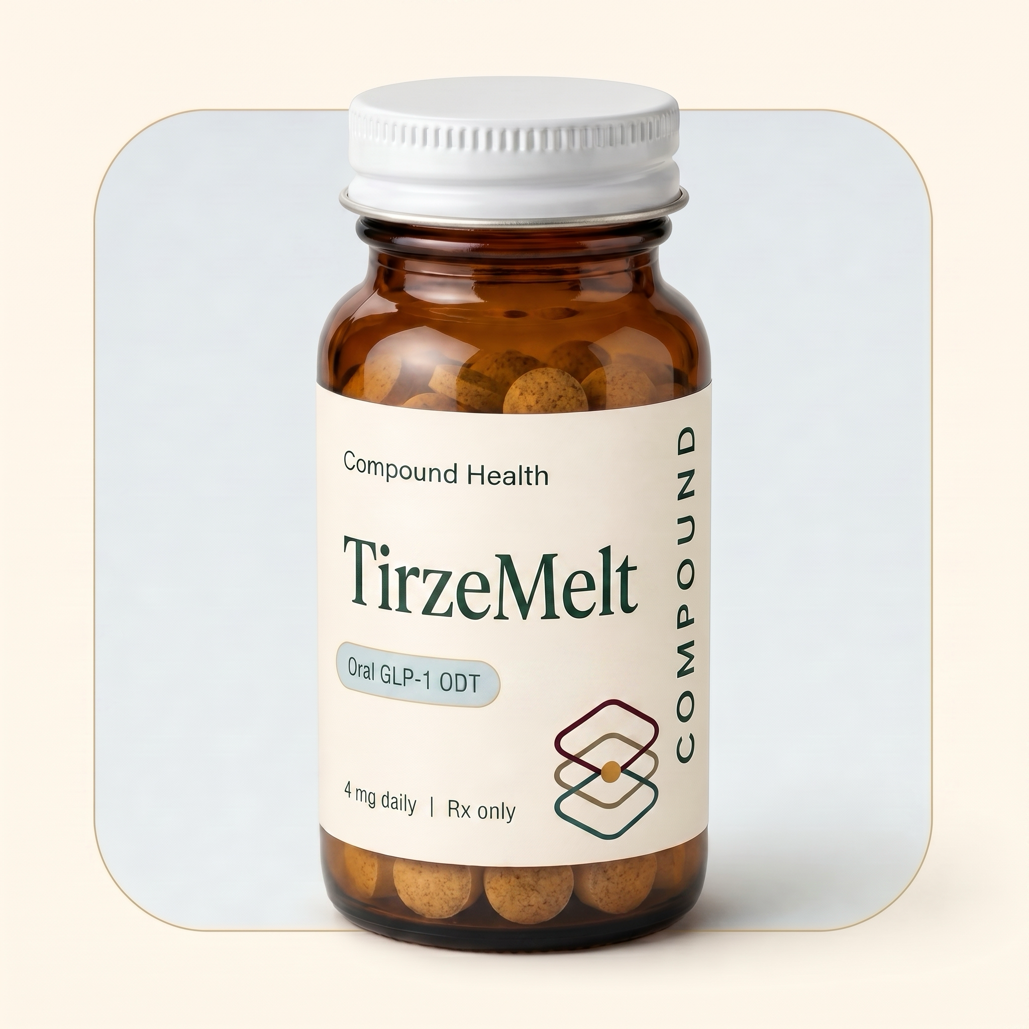 Illustrative treatment render for TirzeMelt - 10 mg daily