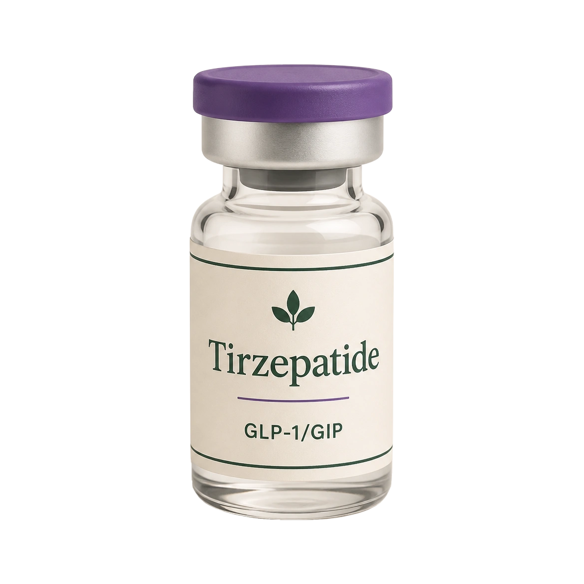 Illustrative tirzepatide compounded vial packaging